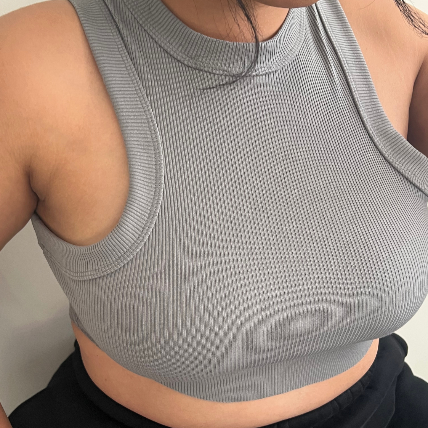 'MYA' RIBBED CROP